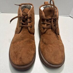 Arizona Jean Co. Men's Driftwood Chukka Boots Flat Heel Cognac Size 9M